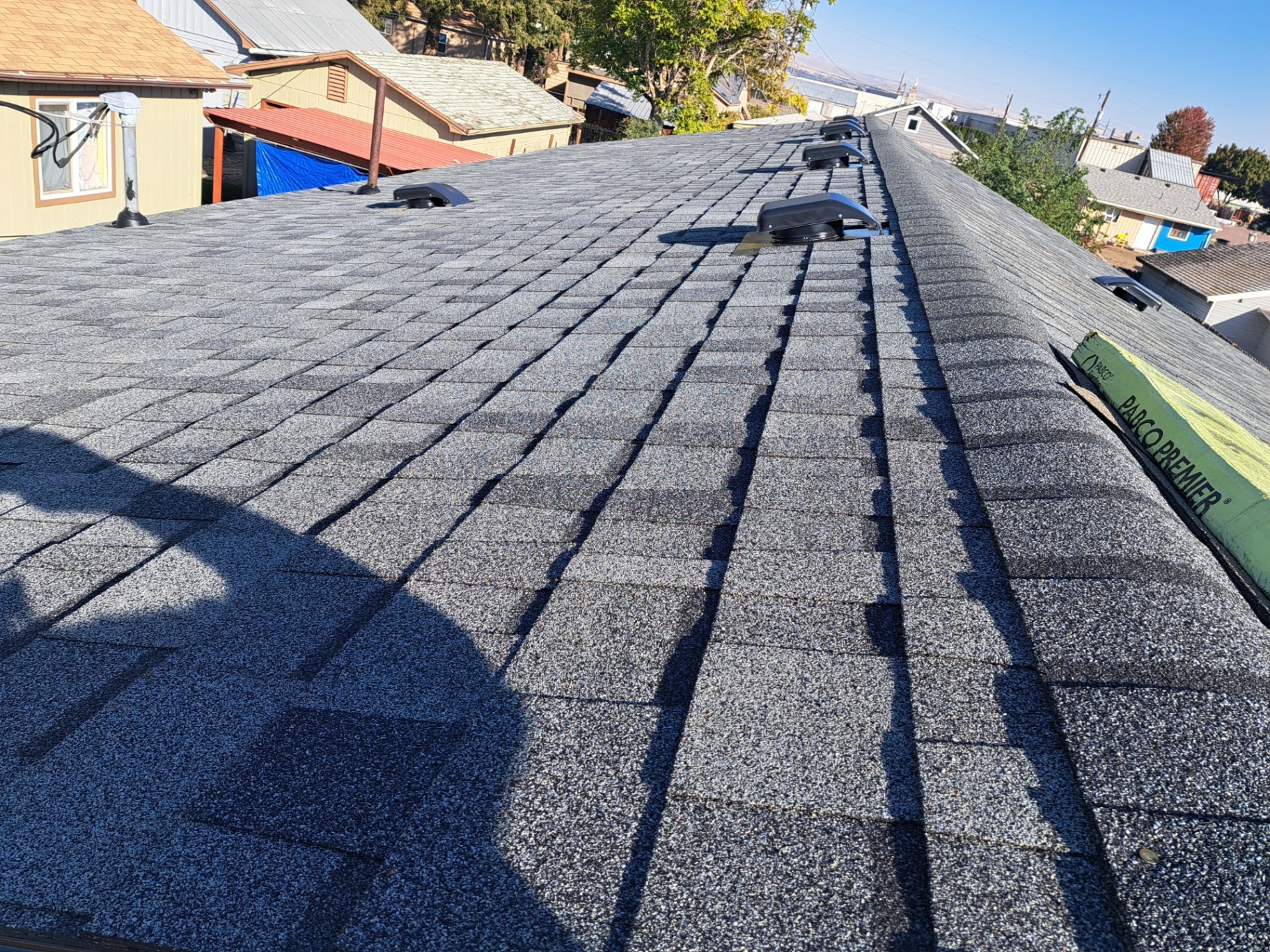 Finished roof after complete redeck and re-roof installation